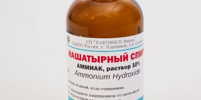Нашатырный спирт в бутылке